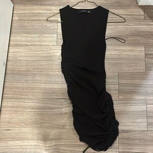 Black Lionness side tie dress